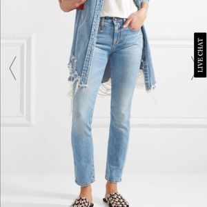 R13 ALISON SKINNY JEAN in a LIGHT WASH